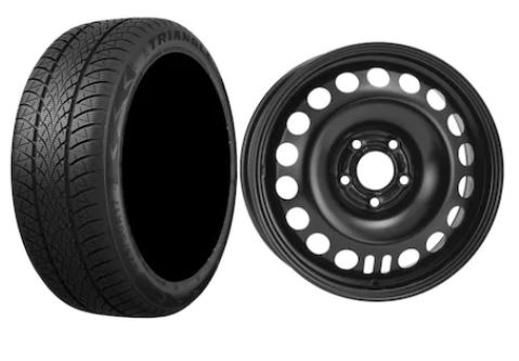 Roata completa Astra J 5x105 janta otel ALCAR 9247 6.5x16 + anvelopa Iarna Triangle TW401 205/55R16 94V/XL + Senzor presiune ALCAR